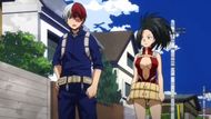 Momo and Shoto in their hero costumes (Image Source: Studio Bones)